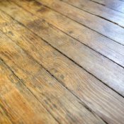 Fixing Squeaky Hardwood Floors, Section of old hardwood flooring.