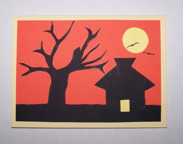 Sunset Silhouette Card - Finished Card