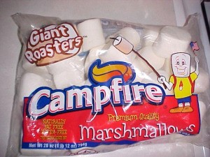 Bag of Giant Roasters Campfire marshmallows.