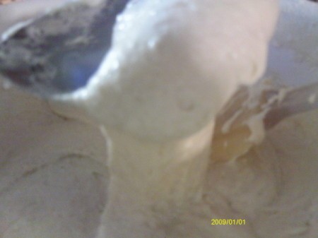 Example of dough consistency.