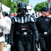 Darth Vader Walking with Storm Trooper