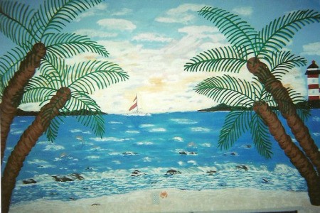 Beach Scene Mural