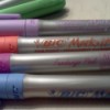 Different colored Bic markers.