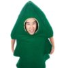 Man in a Christmas tree costume.