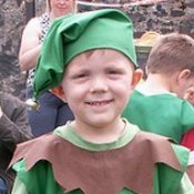 Boy in Elf Costume
