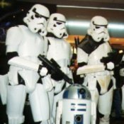 Three Men Dressed as Storm Troopers