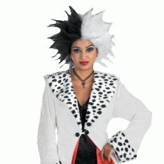 Woman Dressed as Cruella De Vil