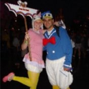 Couple in Donald and Daisy Duck Costume
