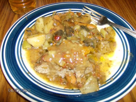 Plate of stew.