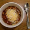 Bowl of homemade chili con carne