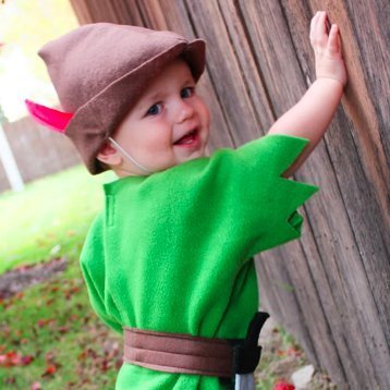 Little Boy in Peter Pan Costume