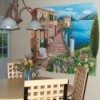 Photo of a kitchen mural.