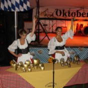 Bavarian Performers Playing Cowbells