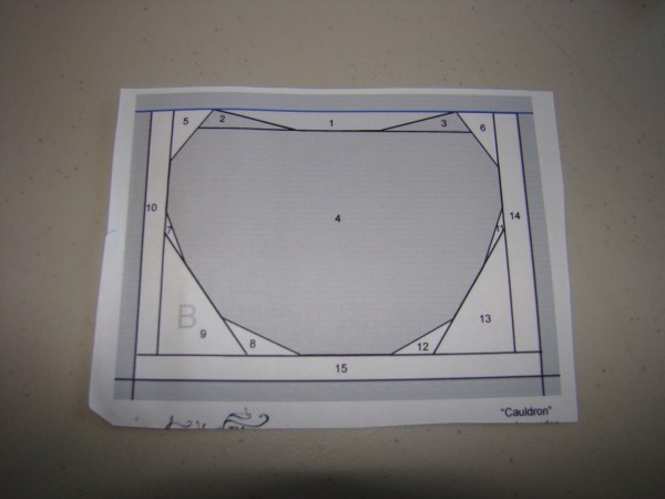 Calderon paper piecing pattern, part B.