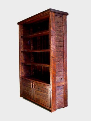 Rustic looking bookcase.