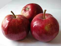 Photo of red apples.