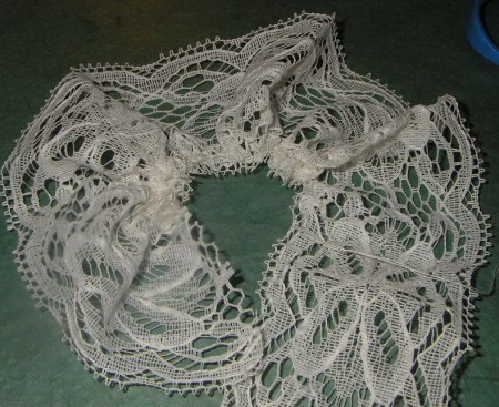 Section of lace for project.