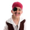 Young boy in a pirate costume.