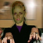 Woman Dressed as Frankenstein