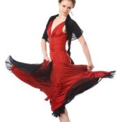 Woman Dressed as a Flamenco Dancer
