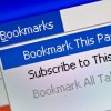 Organizing Your Web Browser's Bookmarks, Bookmark menu on a computer.