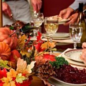 Family Preparing Thanksgiving Dinner