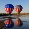Hot Air Balloons Reflected in Water