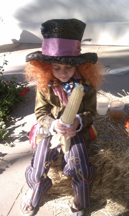 Little Girl Dressed as the Mad Hatter