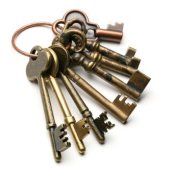 Ring of old keys.
