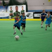 Jacob Running With Soccer Ball