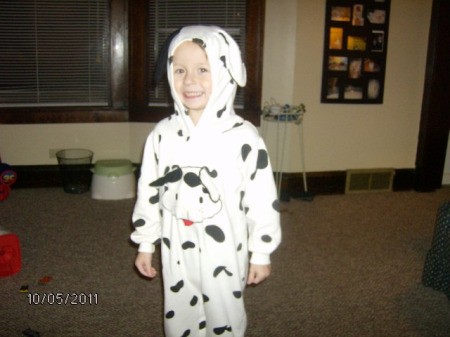 Boy in Dalmatian Costume