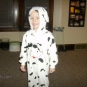 Boy in Dalmatian Costume