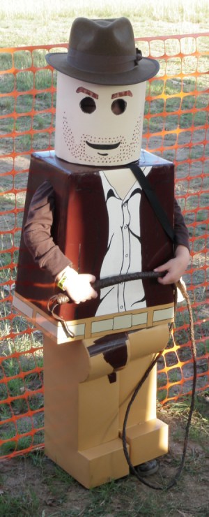 Boy Dressed as Lego Indiana Jones