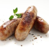 3 sausages with herbs