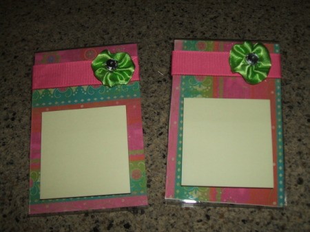 Acrylic Frame Note Holders