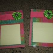 Acrylic Frame Note Holders