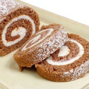 Pumpkin roll cake.