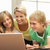 Homeschooling Tips, Mother Homeschooling her Two Teenage Children