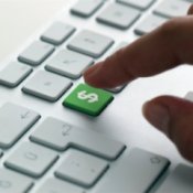 Saving Money on a Computer, Keyboard with Dollar Sign Button