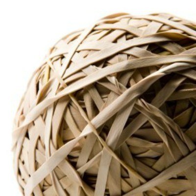 Rubber band ball.