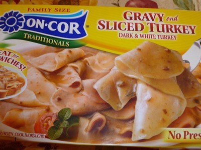 Photo of a box of On-Cor Turkey Slices.
