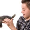 Boy With a Pet Turtle