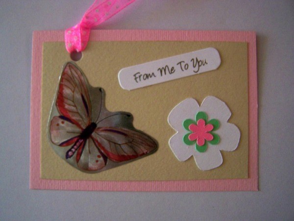Butterfly Birthday Gift Tag