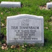 A headstone for a deceased pet.