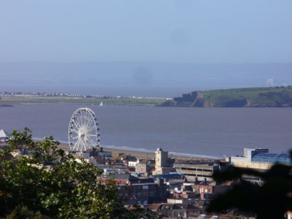 View of the City of Bright with Wheel in Background