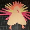 Completed handprint turkey with wobble.