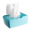Open baby wipes container.