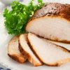 A cooked turkey breast.
