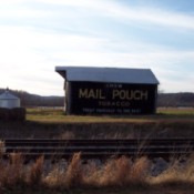 Barn with Mail Pouch Tobacco Advertisement on the Side