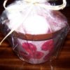 Reusable Gift Wrap Ideas, Decorated flower pot as gift container.